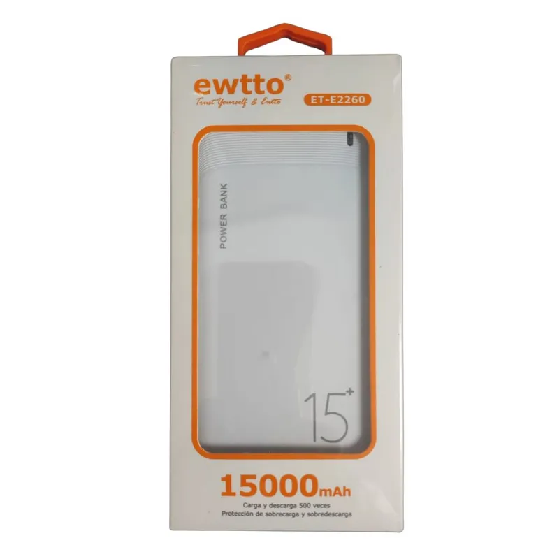 Power Bank 15000mah ewtto